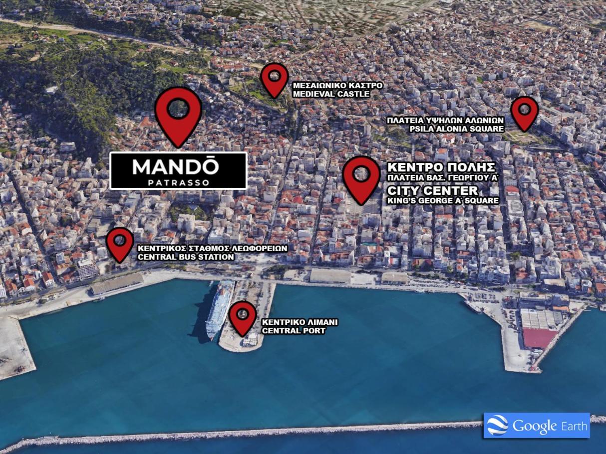 Mando Patrasso - Classical Apartment In The Center Of Patras With Free Parking Kültér fotó